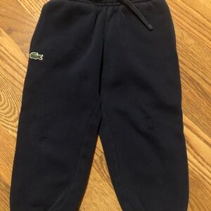 Boys Navy Blue Lacoste Jogging Pants Size 2T Very Nice!!